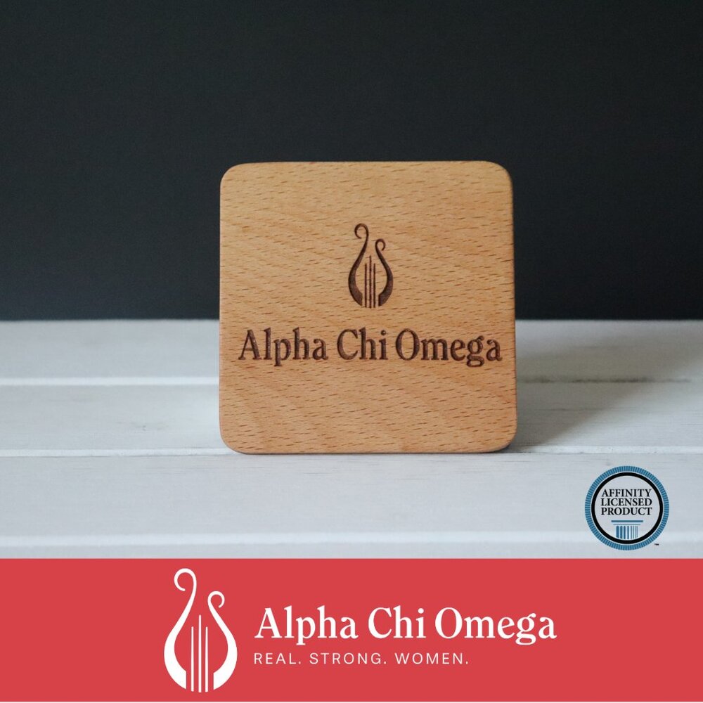 Alpha Chi Omega (Set of 4 Coasters)